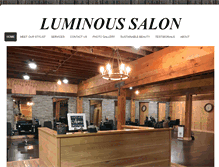 Tablet Screenshot of luminoussalon.net